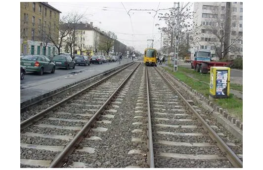 Nagy Lajos király út villamospálya felújítása